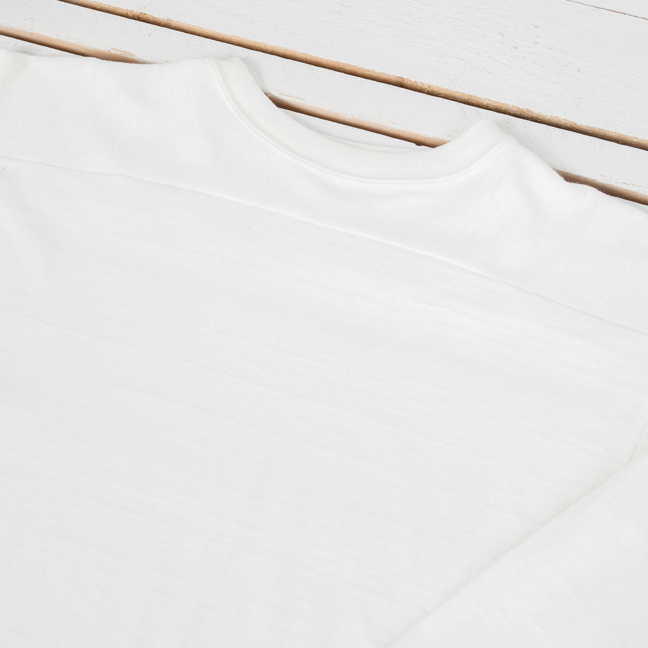 Three Quarter Football Tee Off-White