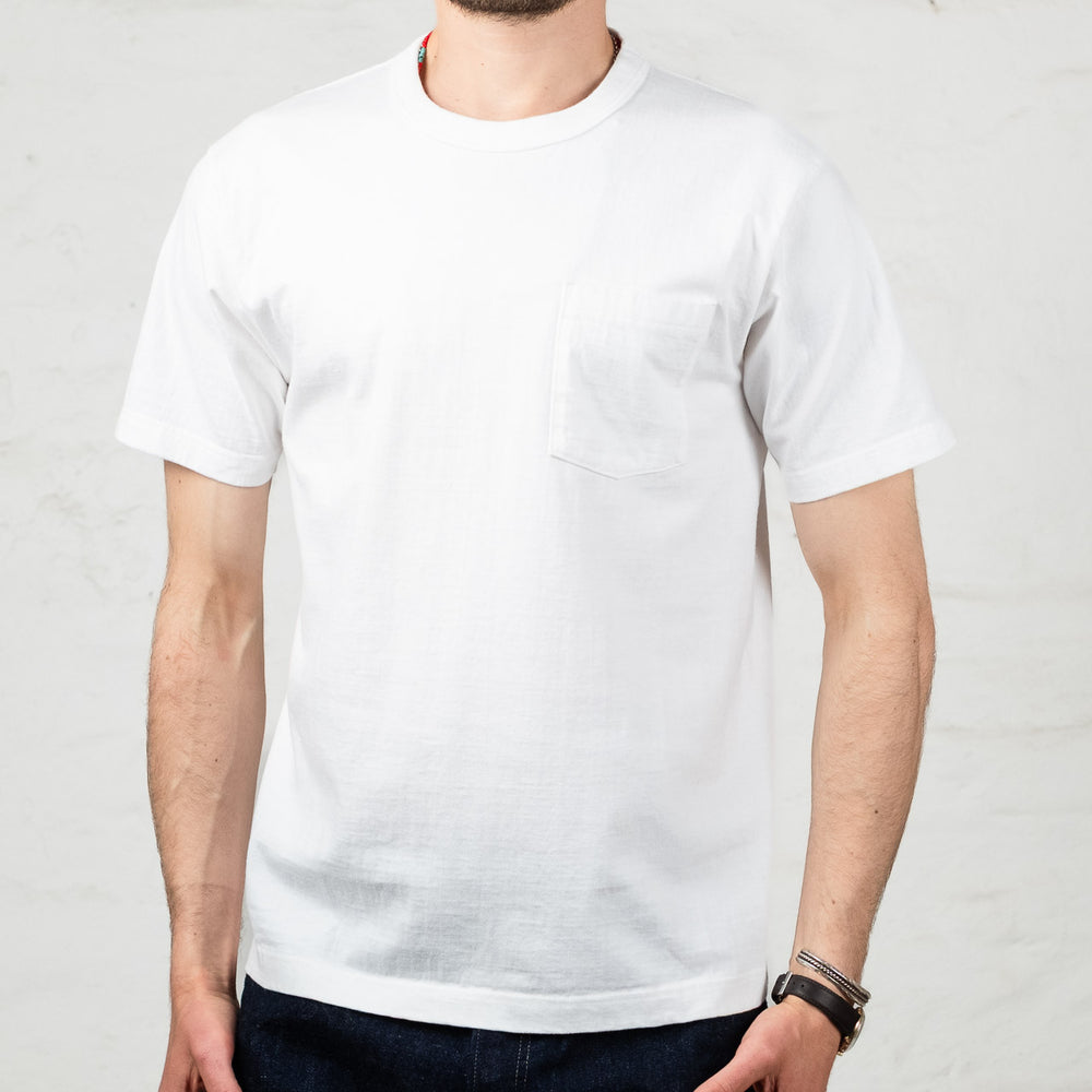 T-Shirt lourd à poche Blanc