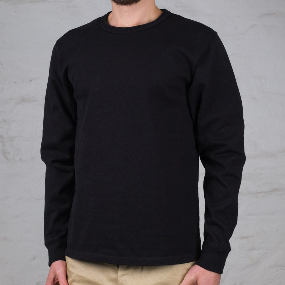 Double Heavyweight Long Sleeve T-Shirt Black