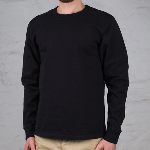 Double Heavyweight Long Sleeve T-Shirt Schwarz