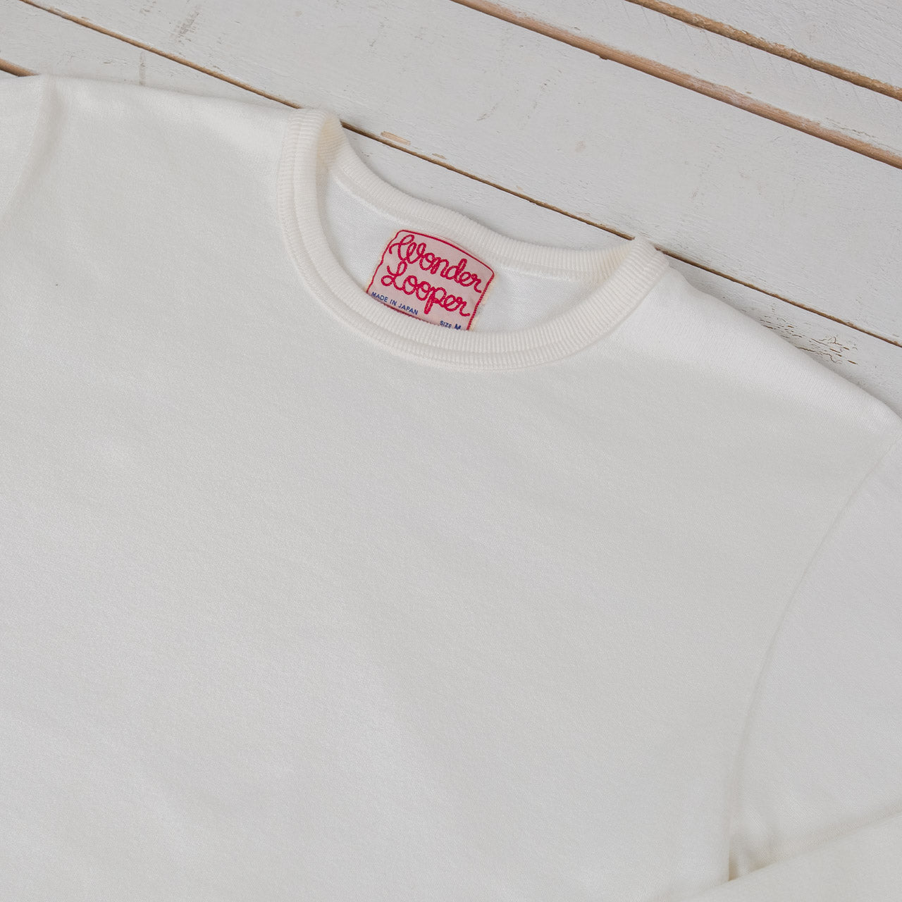 Double Heavyweight Long Sleeve T-Shirt Weiß