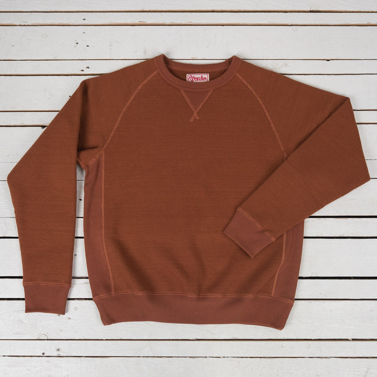 Double Heavyweight Pullover Crewneck Rust