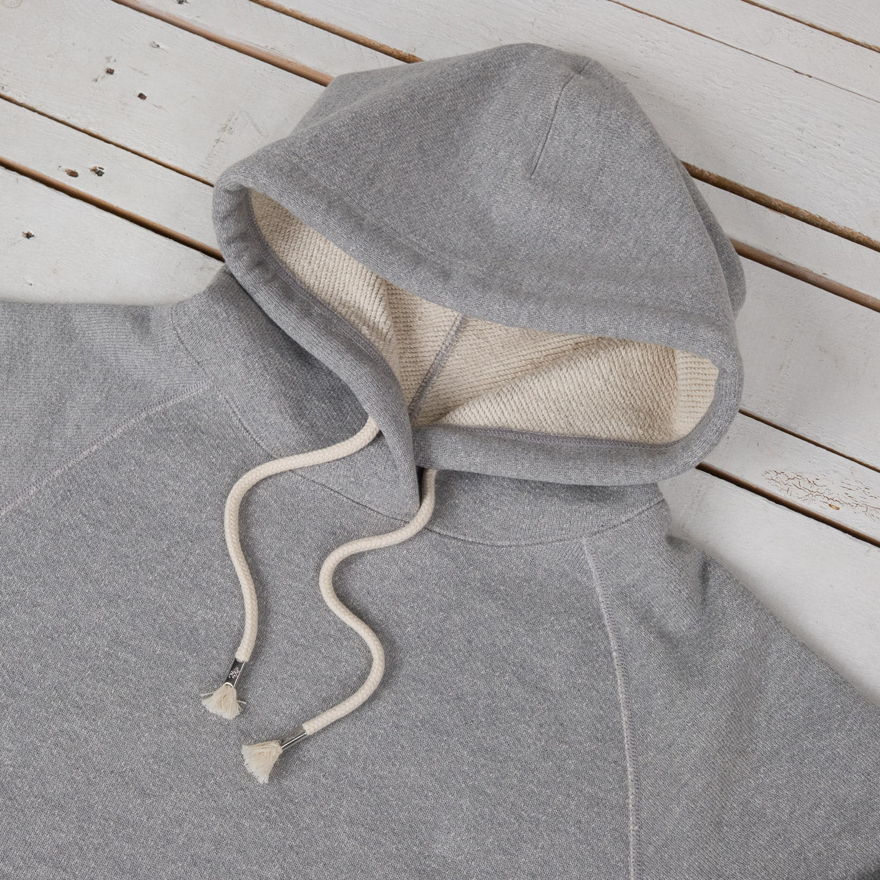 Double Heavyweight Pullover Hoodie Heather Gray