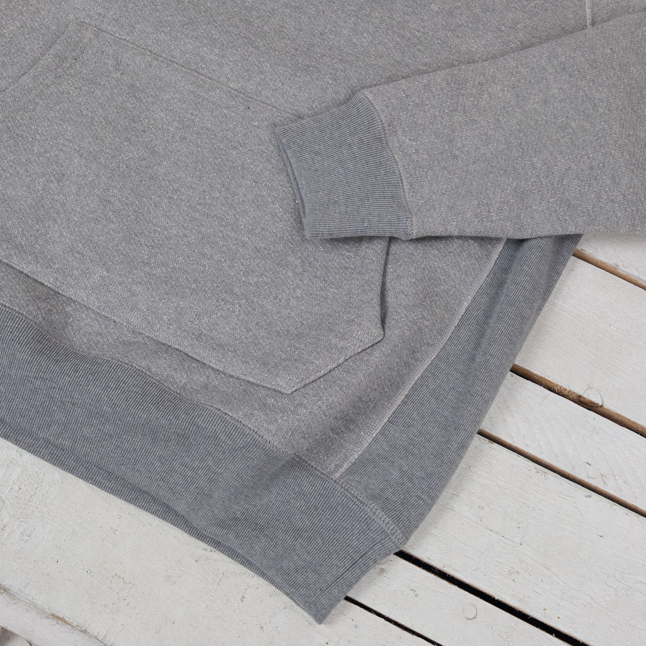 Double Heavyweight Pullover Hoodie Heather Gray