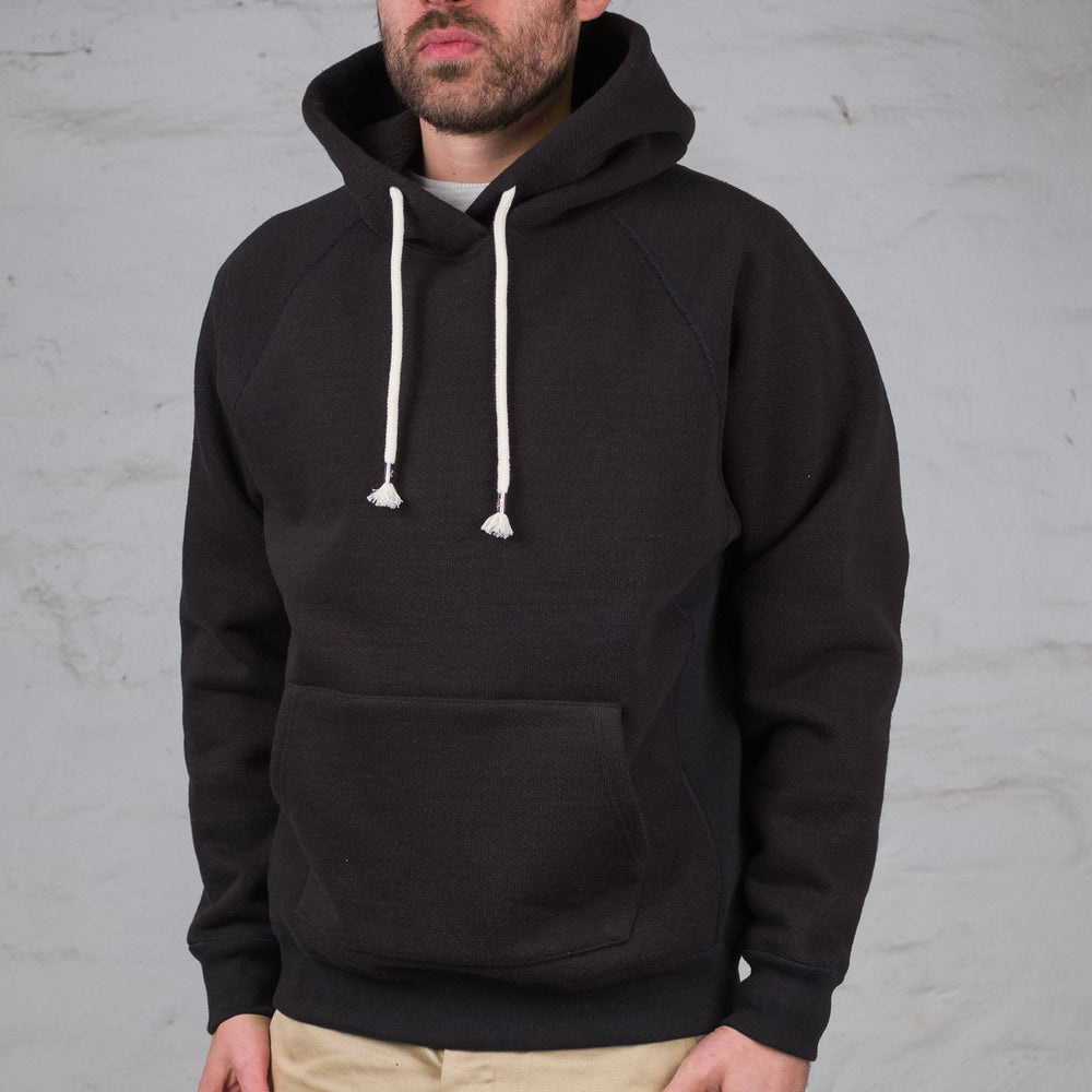 Sweat à capuche épais double noir