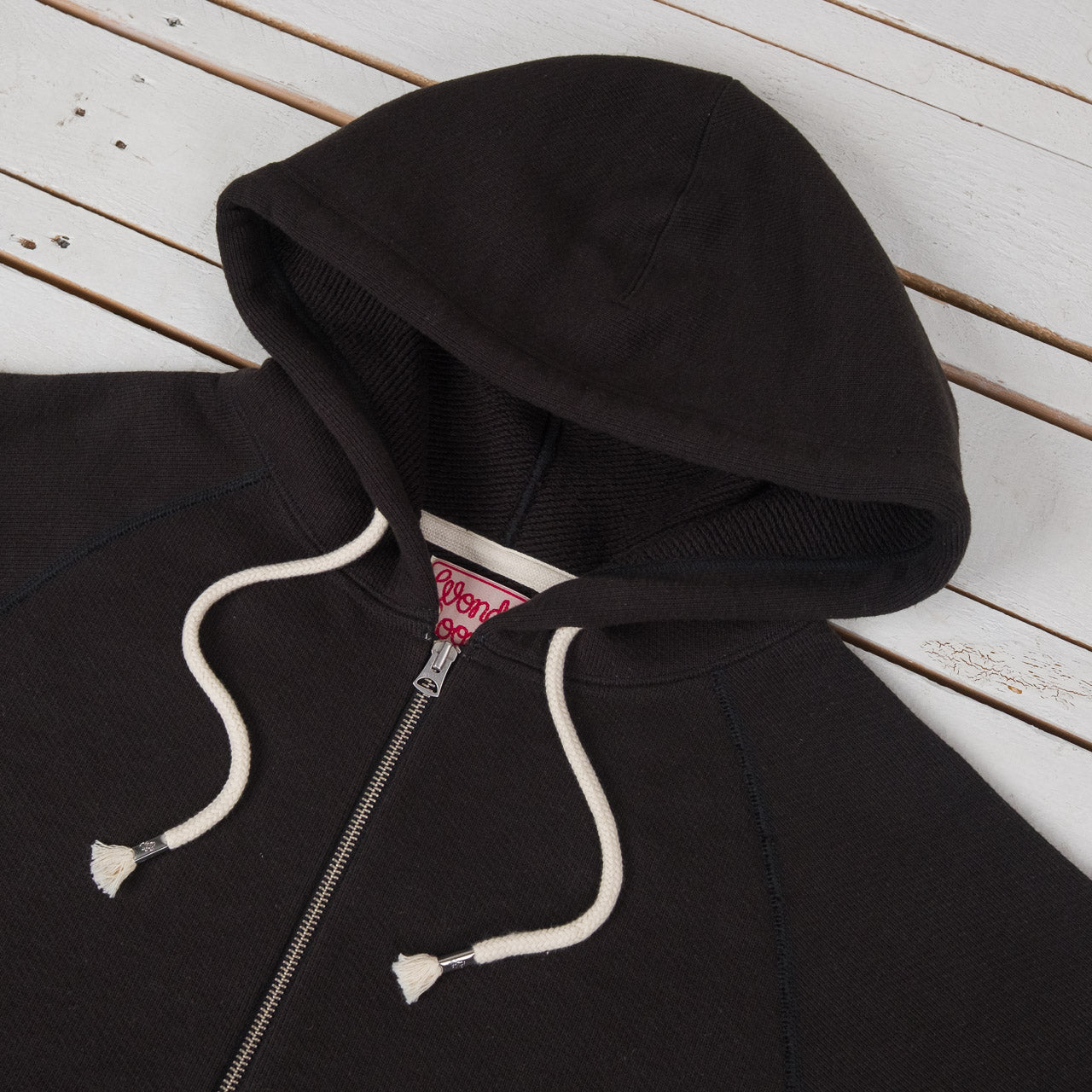 Double Heavyweight Zip Hoodie Sumi Black