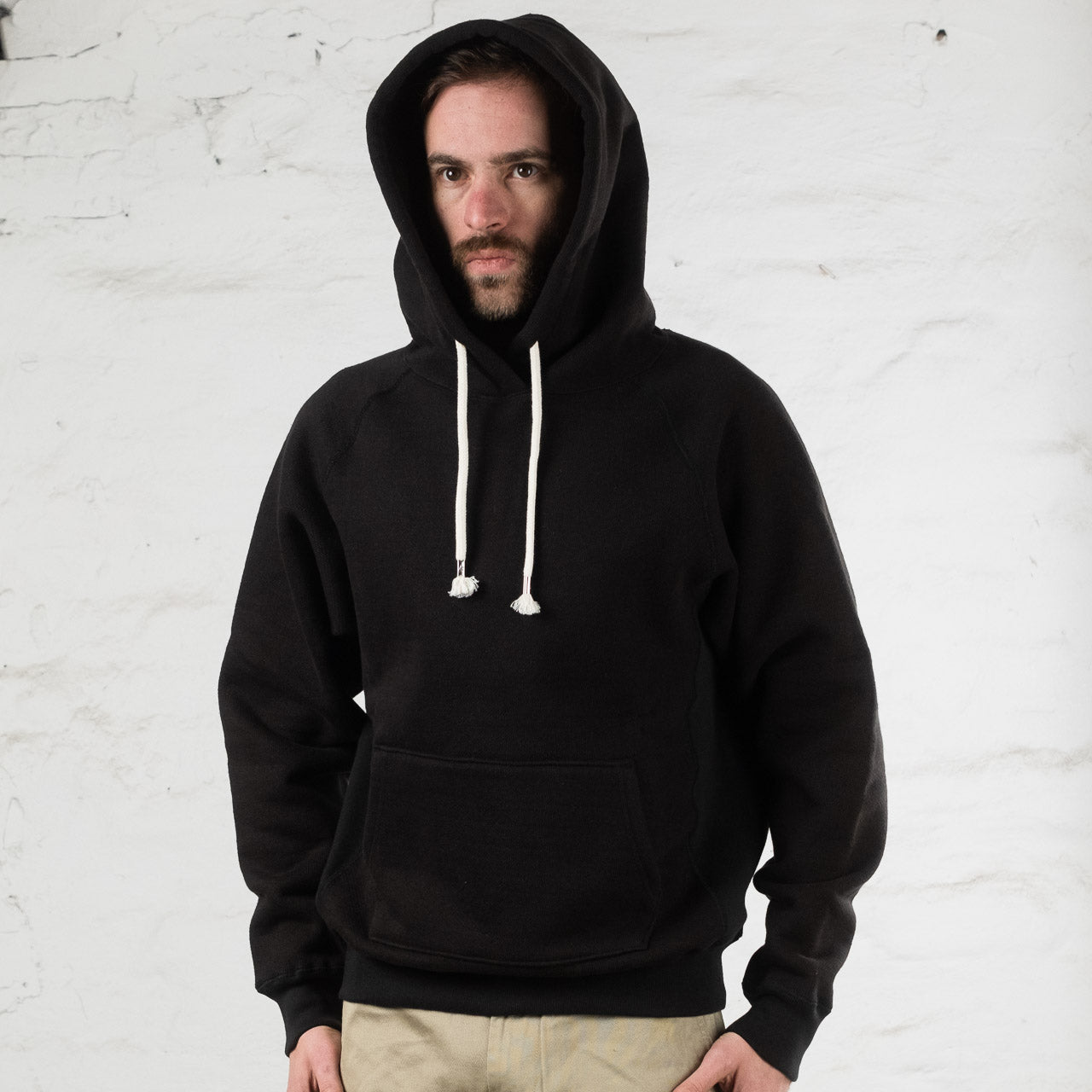 Double Heavyweight Pullover Hoodie Black