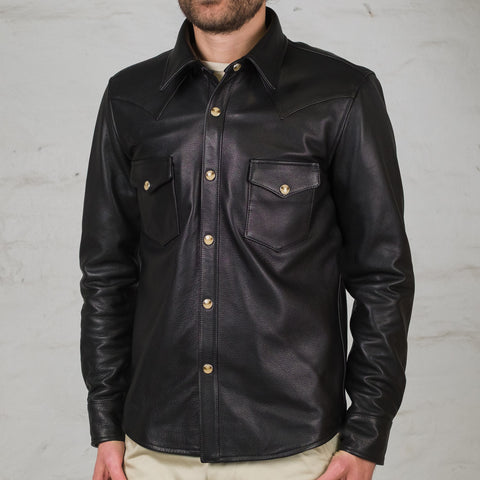 Steer Oil Western Shirt Black