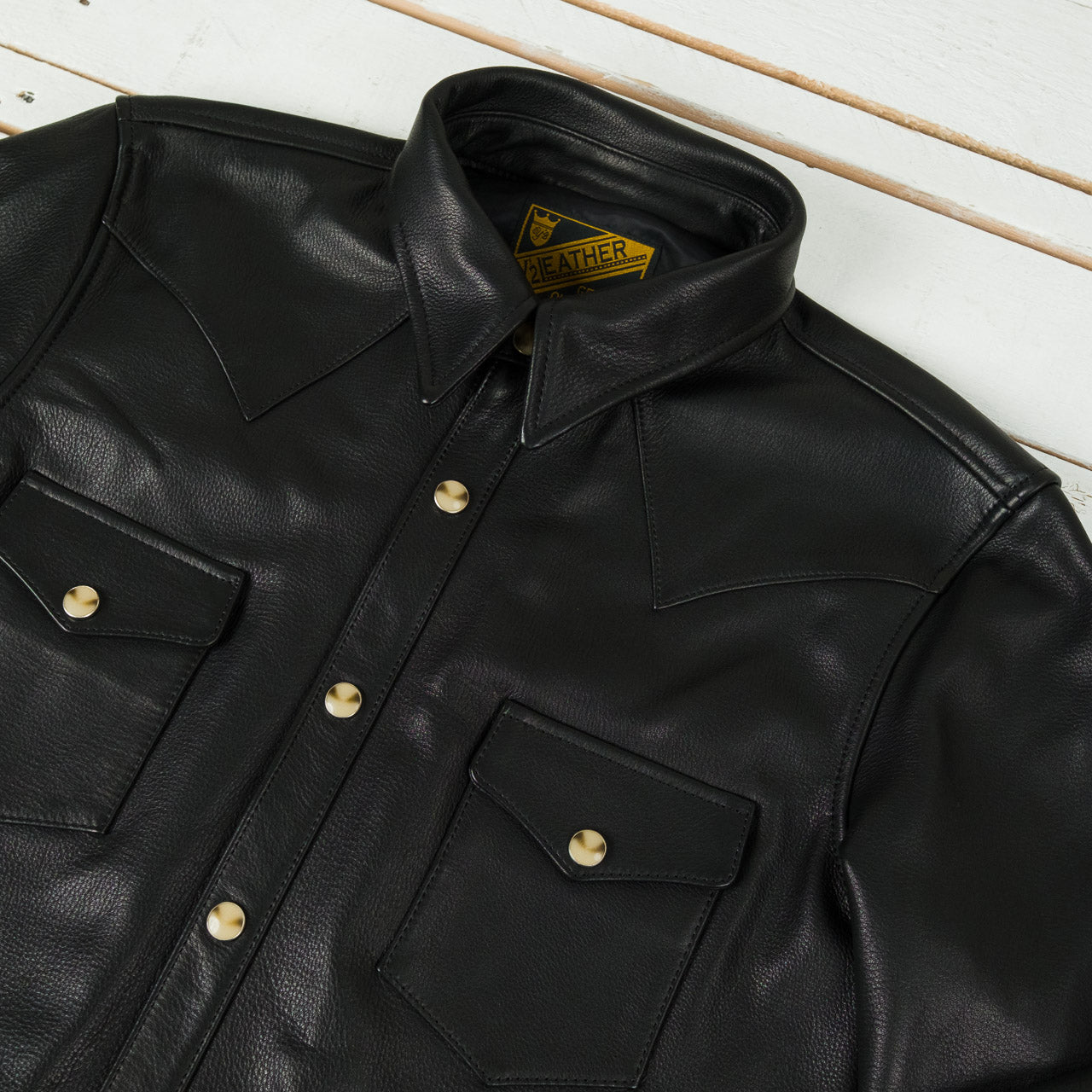 Steer Oil Western Shirt Black