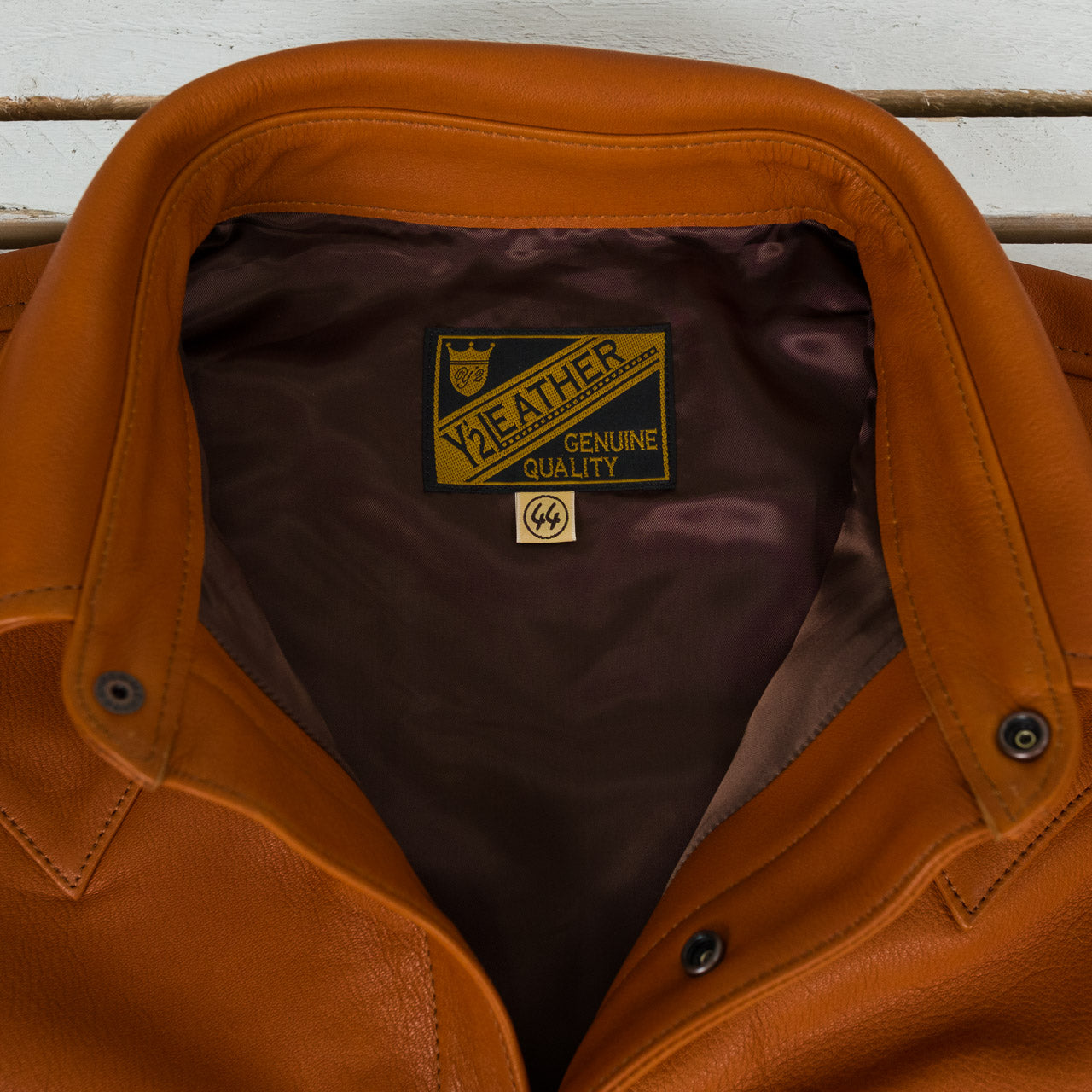 Oiled Steerhide Western Shirt Camel