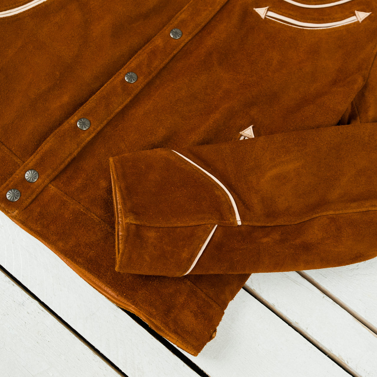 Steer Roughout Horse Western Shirt Jacket Camel