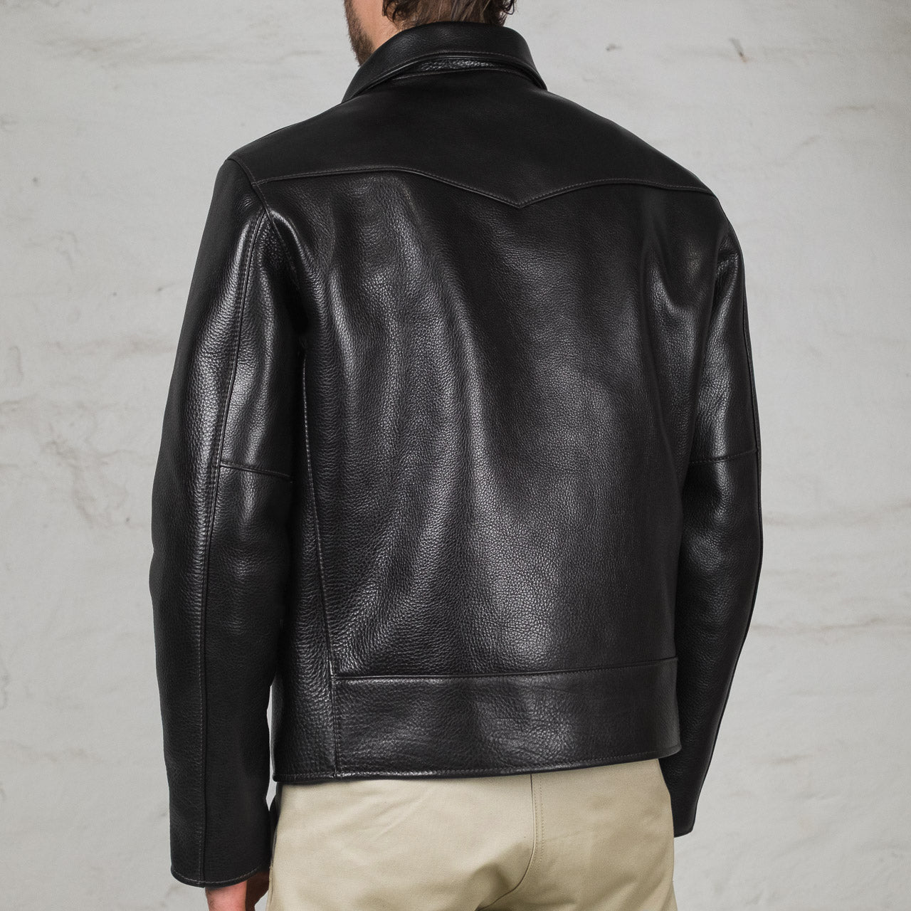 Oiled Rough Steer Sports Jacket Black