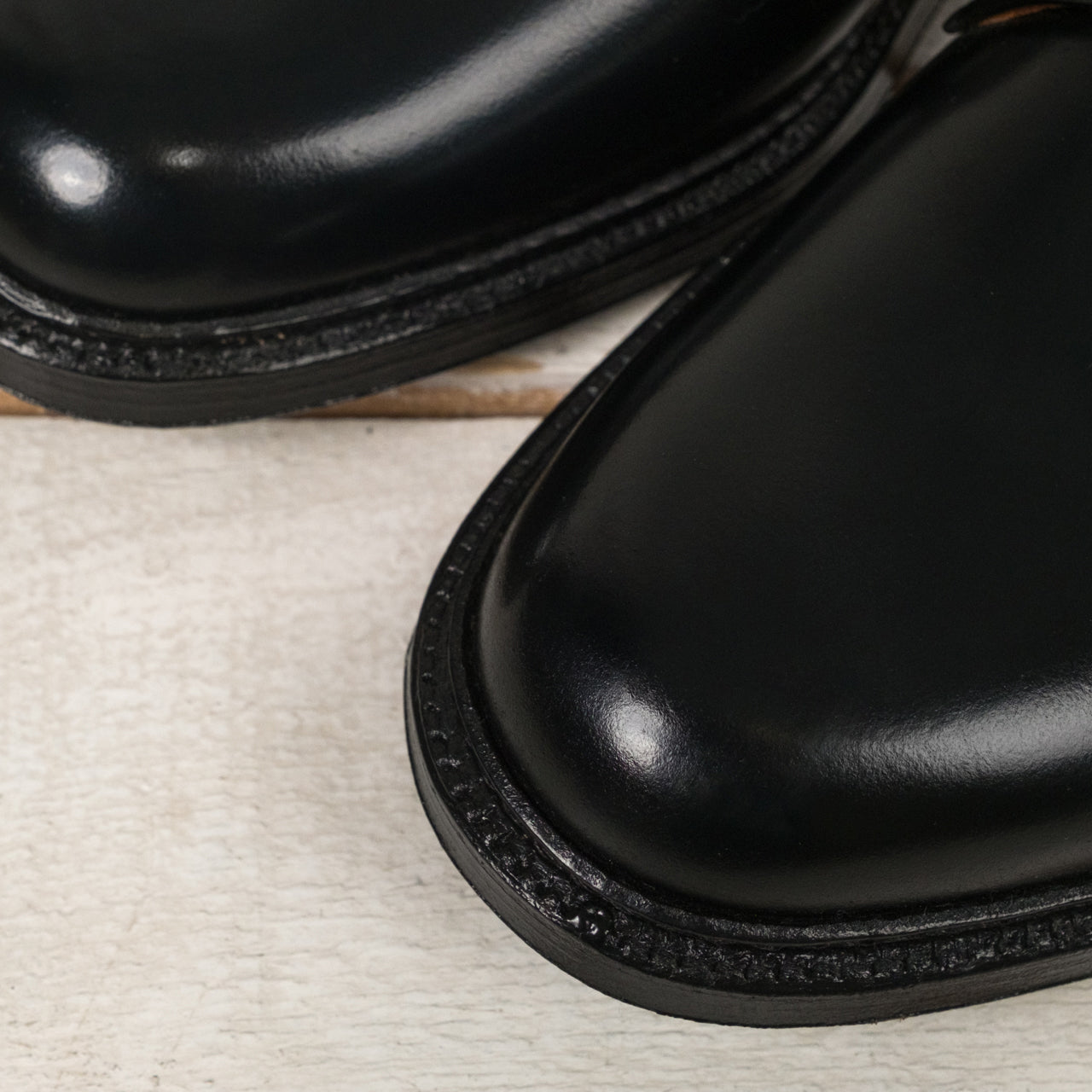 Plain Toe Blucher Cordovan Schwarz