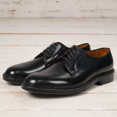 Plain Toe Blucher Cordovan Schwarz