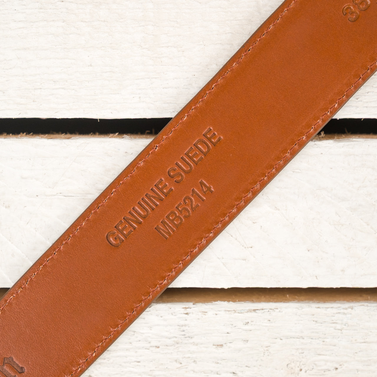 Belt Nickel Buckle Snuff Suede