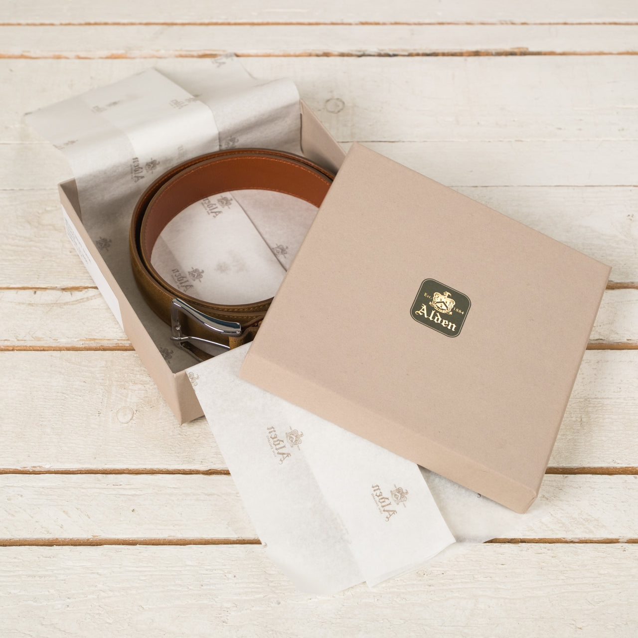 Belt Nickel Buckle Snuff Suede