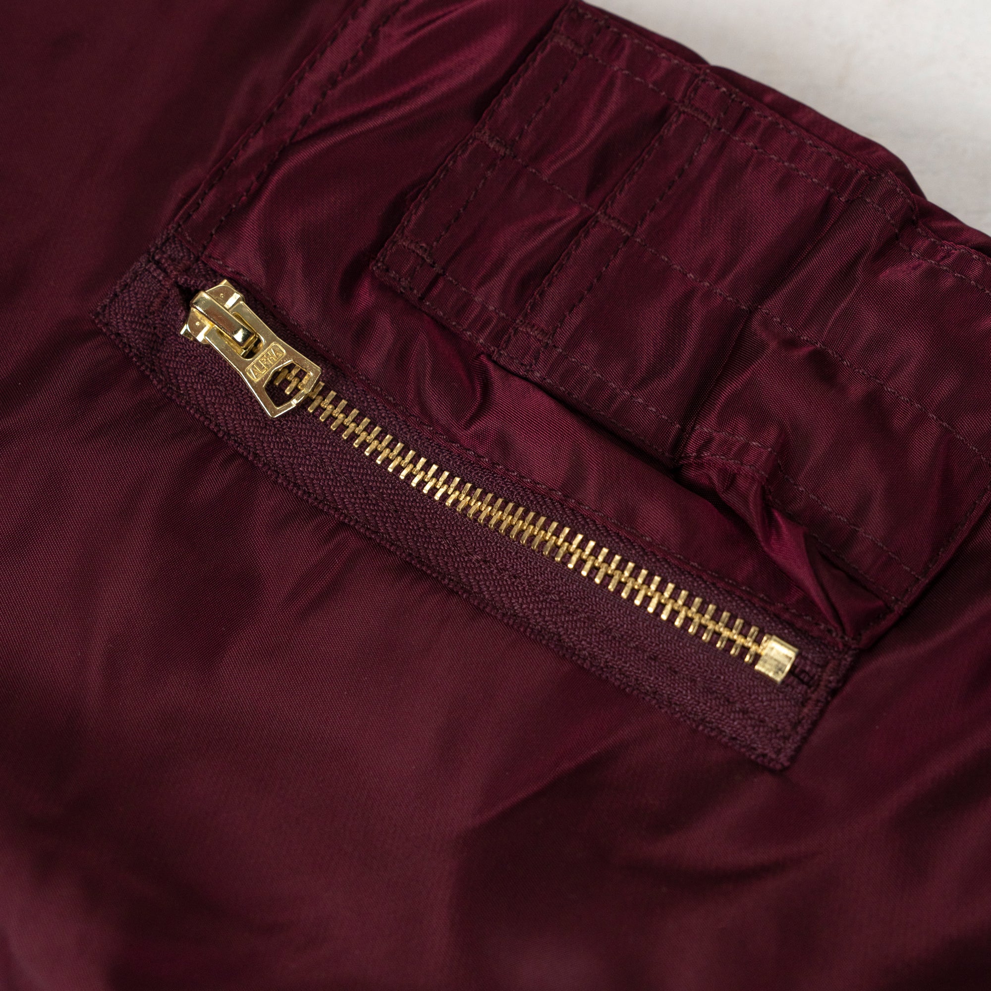 MA-1 Heritage Bomber Jacket Minimalist Edition Dark Cherry