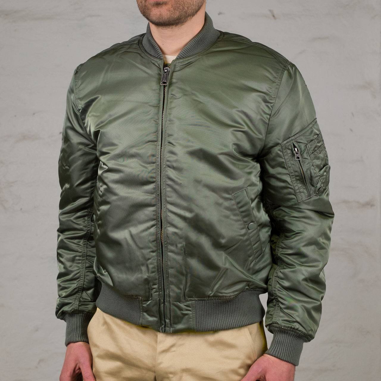 Bomber MA-1 VF 59 Vintage Fit Édition Minimaliste Olive