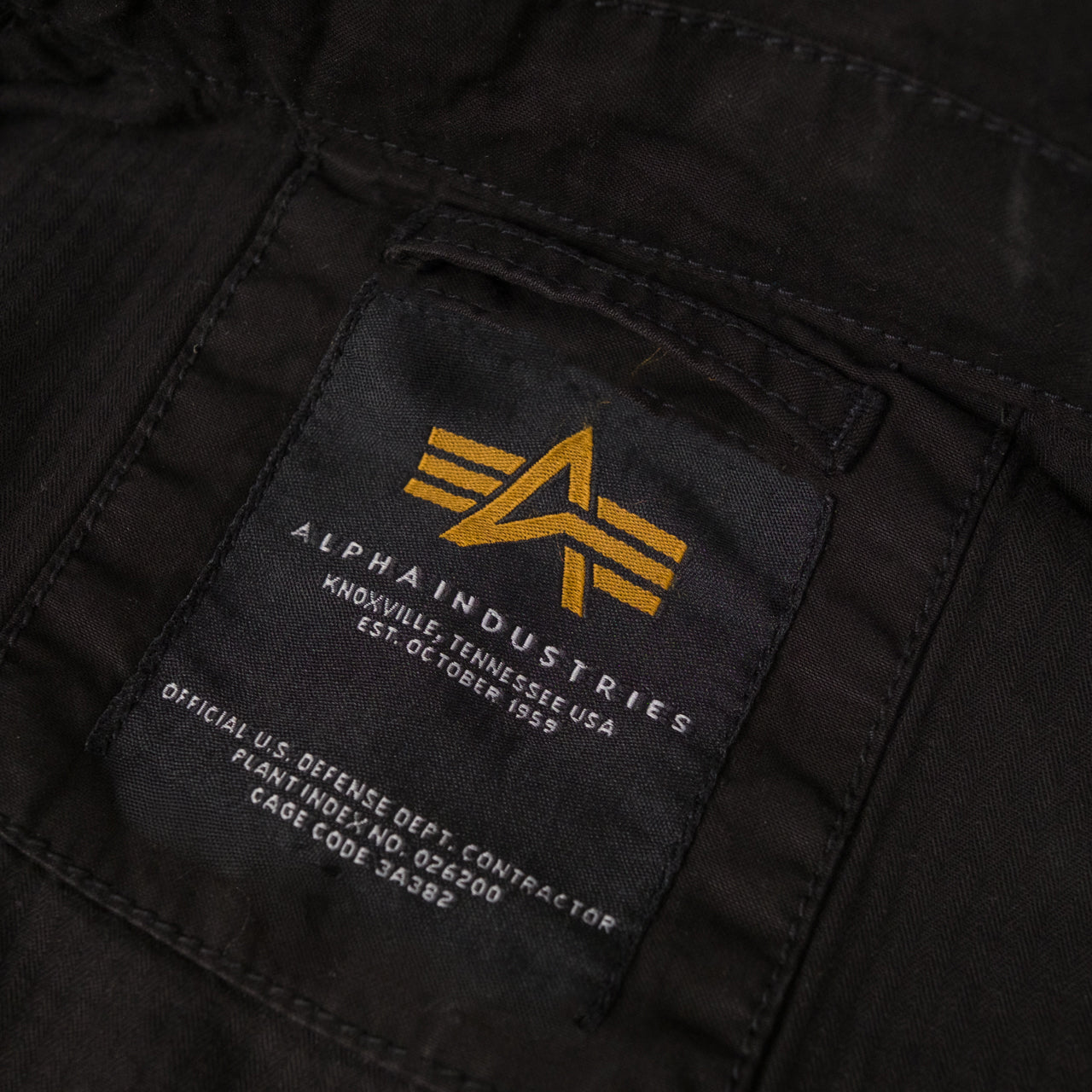 Blouson léger CWU-36/P en toile – Édition minimaliste noire