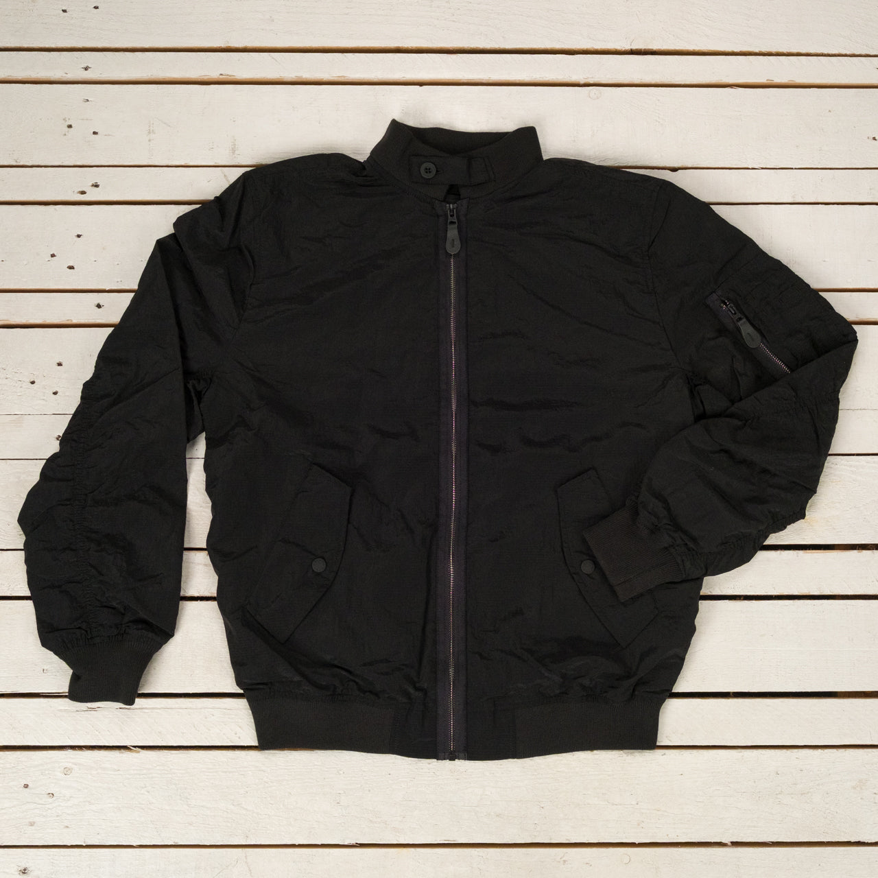 Ripstop Flying Jacket Light Minimalist Edition Schwarz