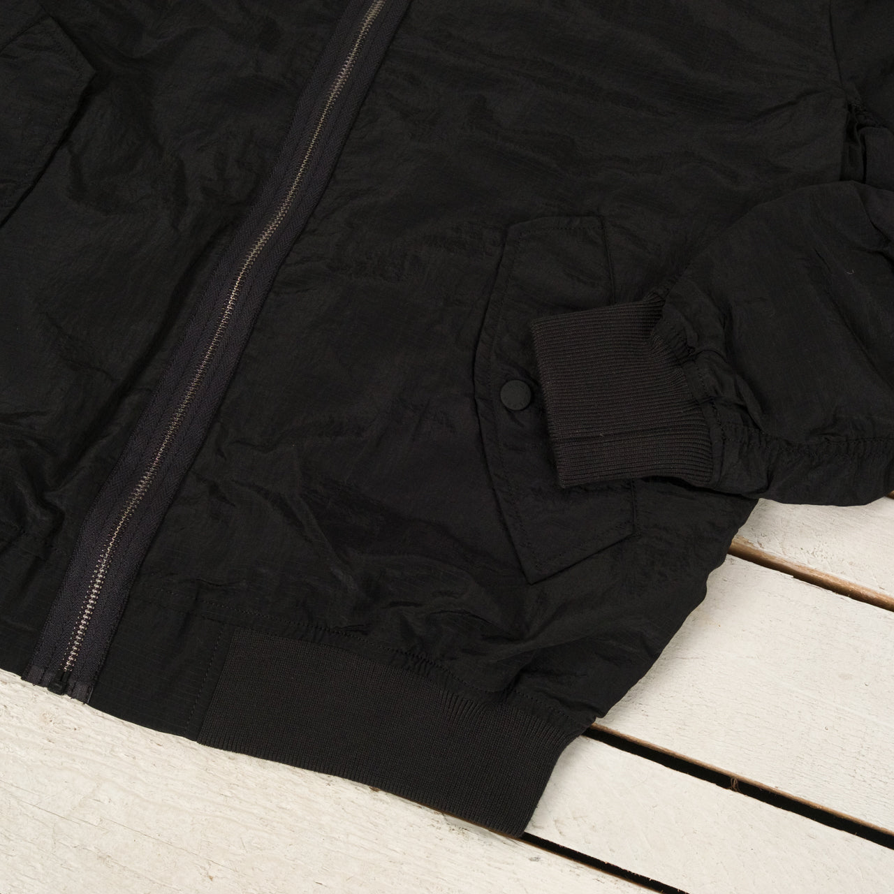 Ripstop Flying Jacket Light Minimalist Edition Schwarz