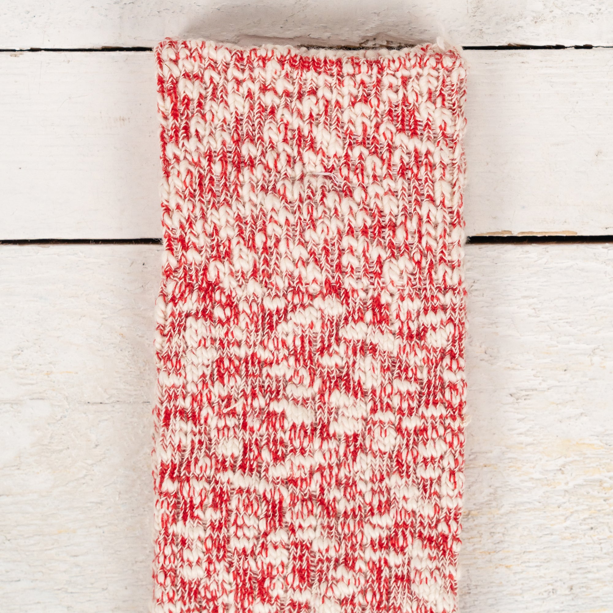 Light Weight Slub Crew Socks Rot