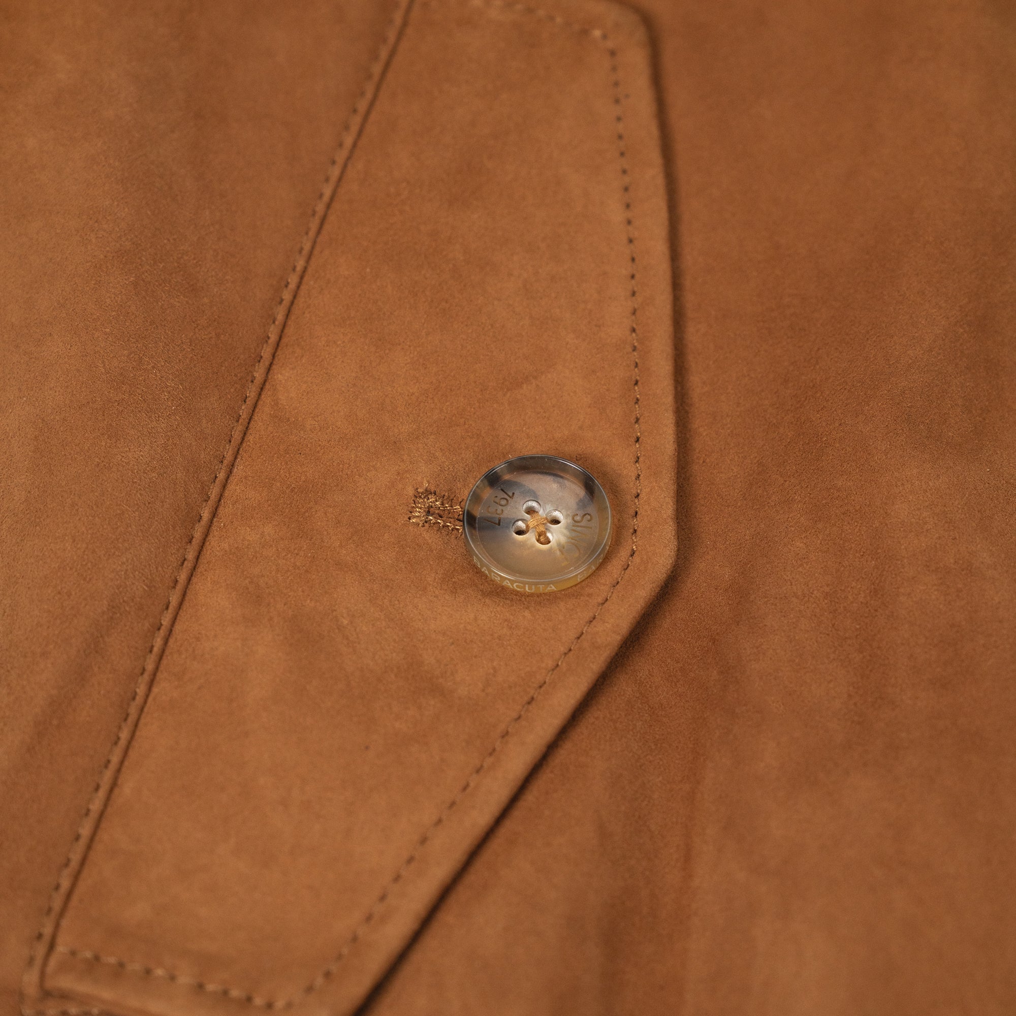 G9 Harrington Jacket Suede Tobacco