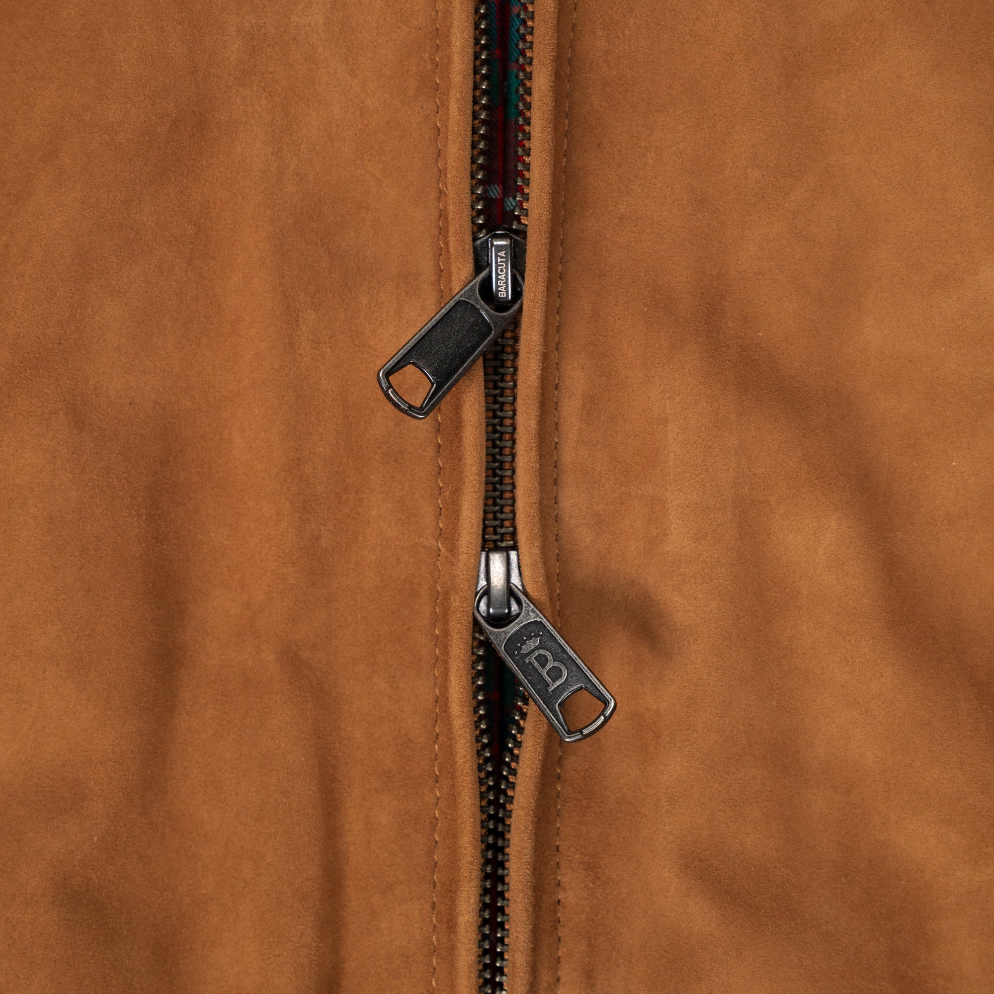 G9 Harrington Jacket Suede Tobacco