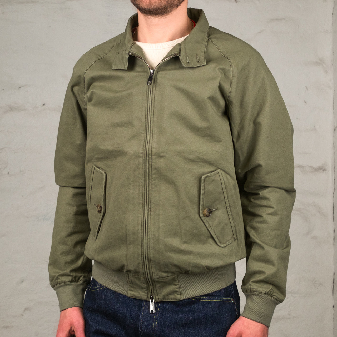 G9 Harrington Jacket Twill Lichen Green