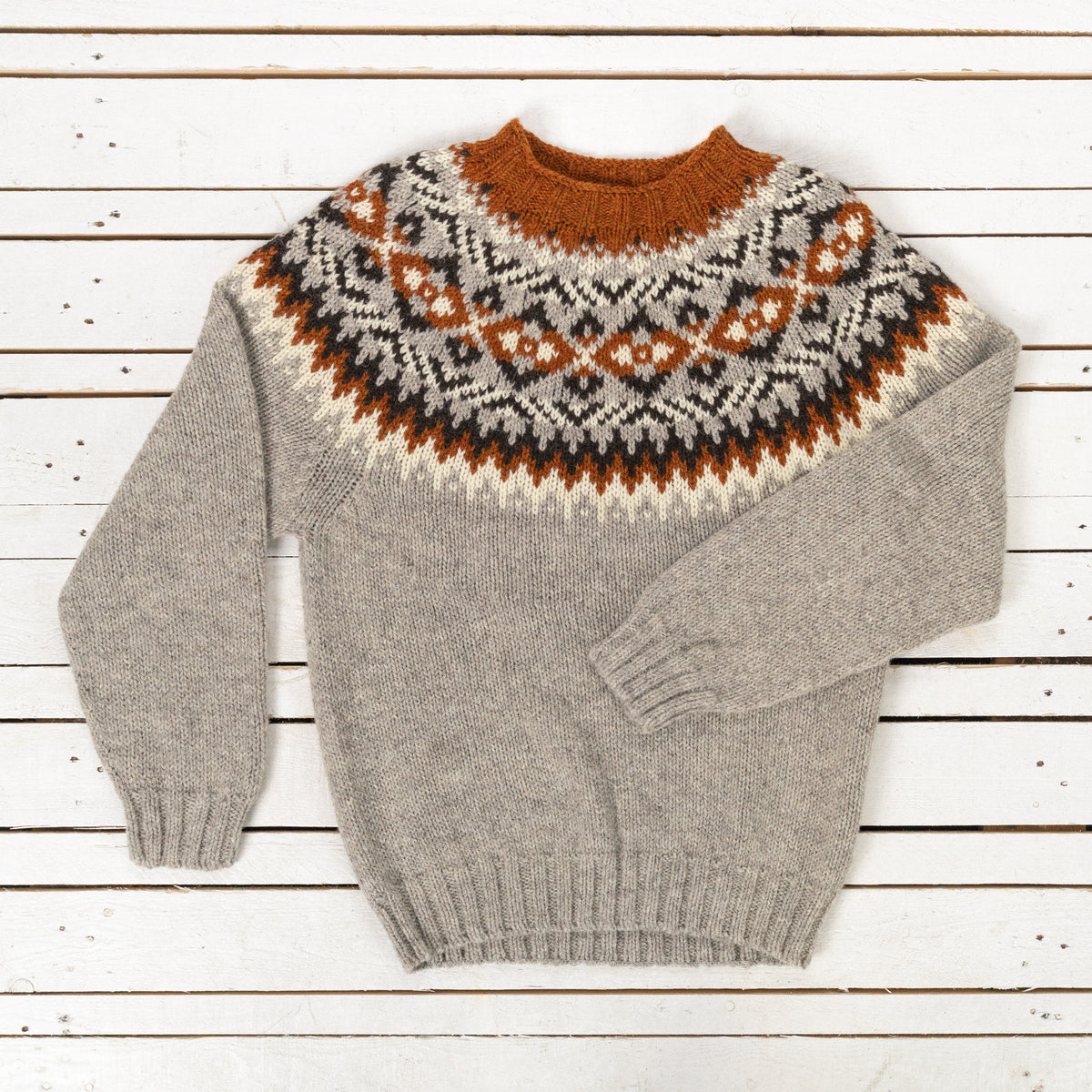 Pull Placement Gris Chiné