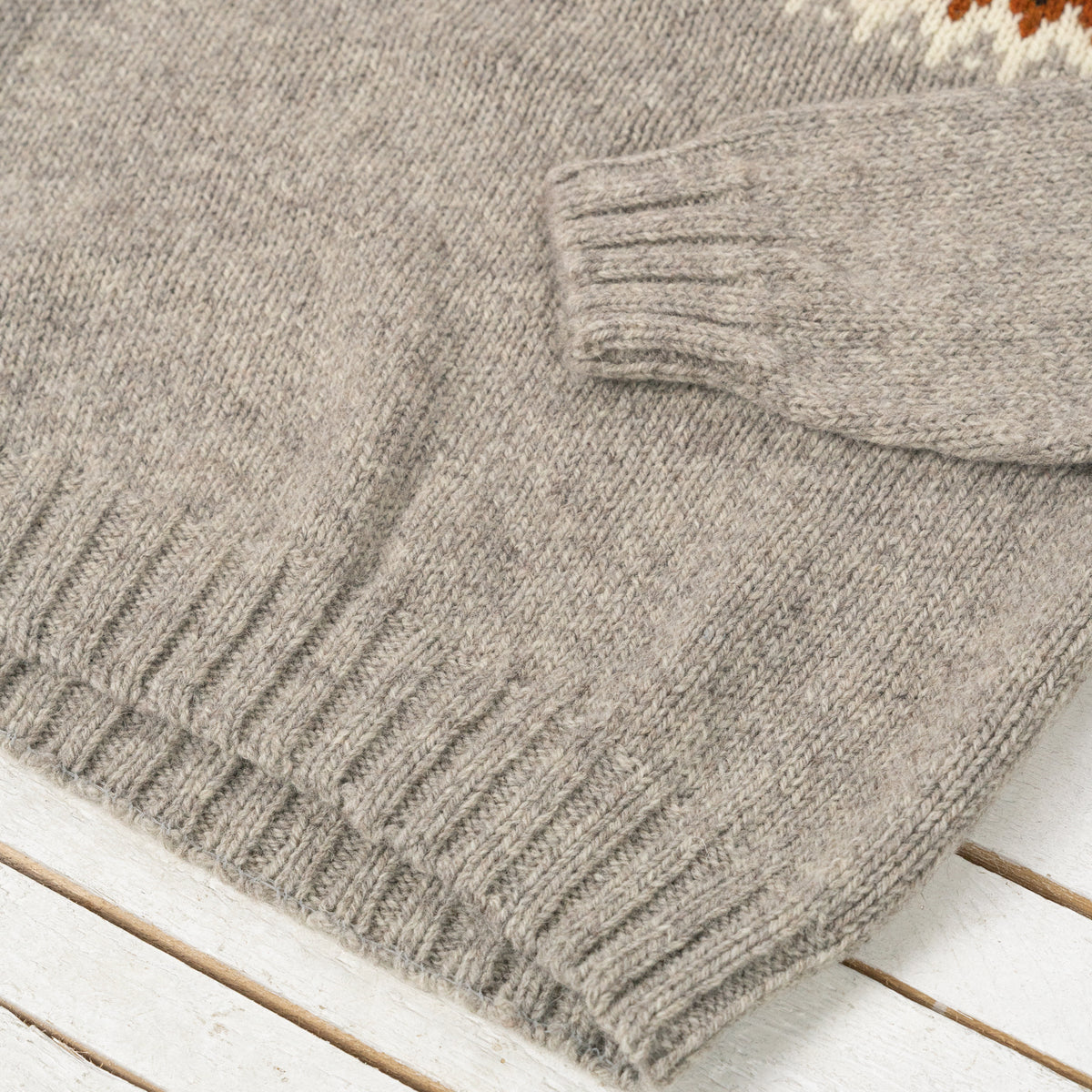 Pull Placement Gris Chiné