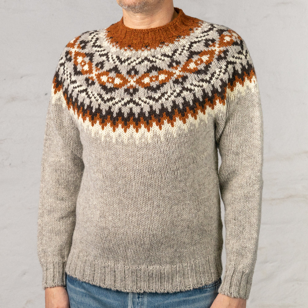 Pull Placement Gris Chiné