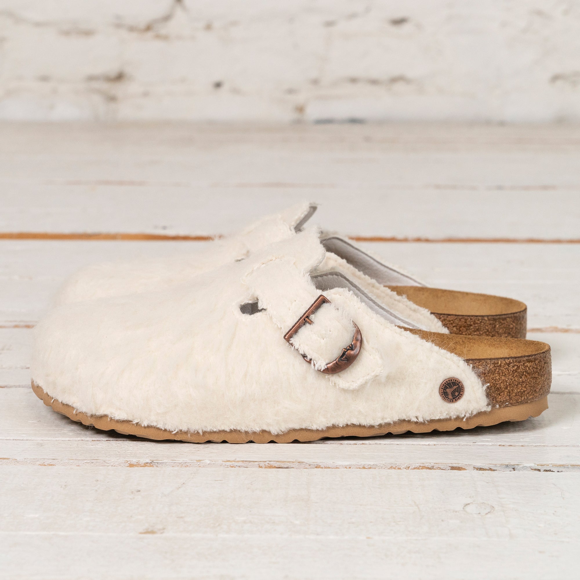 Birkenstock 1774 x Cole Bennett Boston Wool Moon Buckle Off White