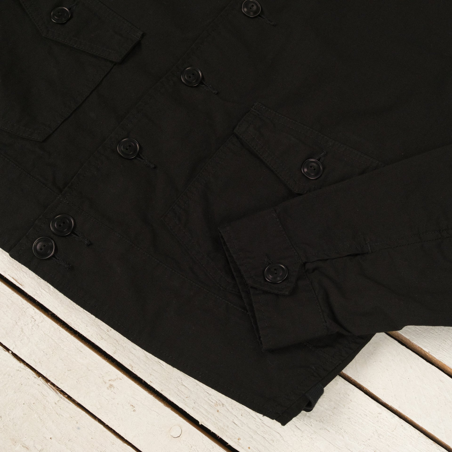 Military Ripstop Civilian Cossack Jacket Surprise Black
