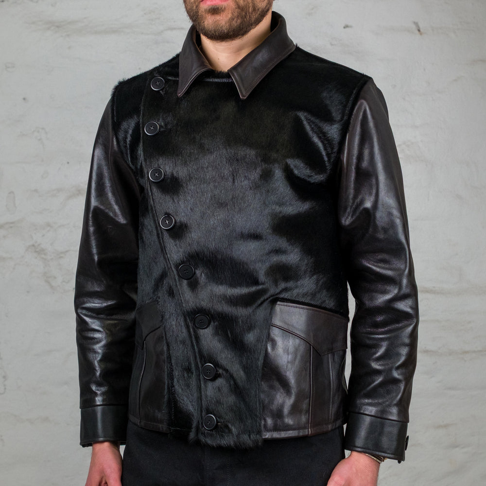 1930s Howard Jacket Horsehide Silky Black