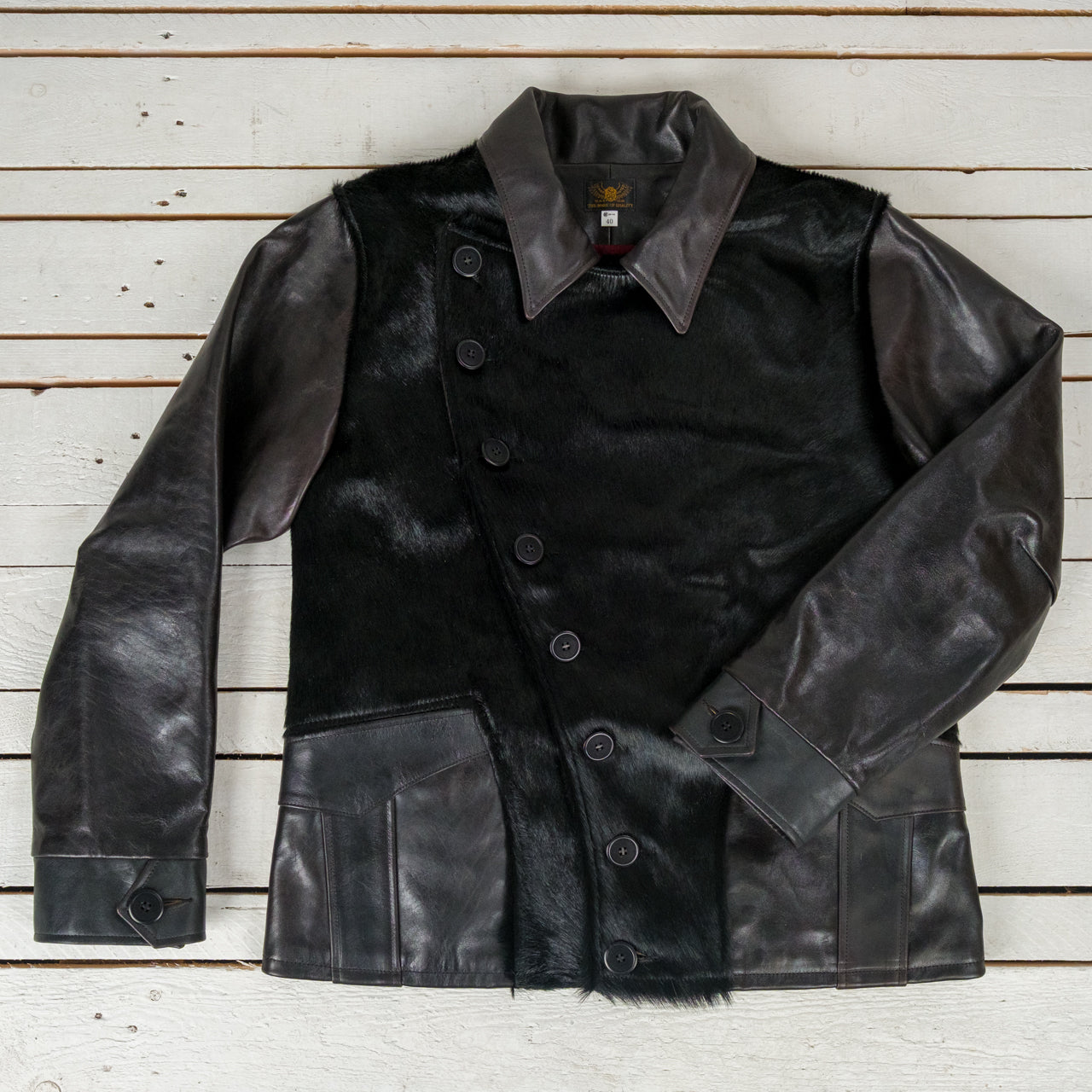BLACK SIGN 1930s Howard Jacket ホースレザー　ヘア 1930s Howard Jacket / Silky Black - BSFJ-25401 | Collection
