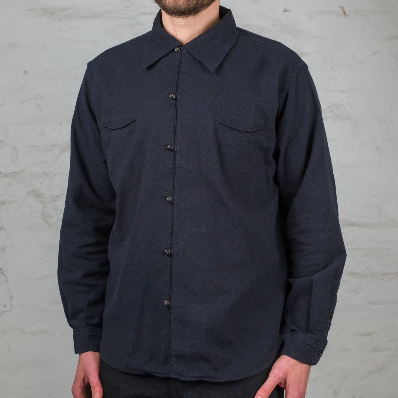 Bourette Noil Geronimo Shirt Rusty Black