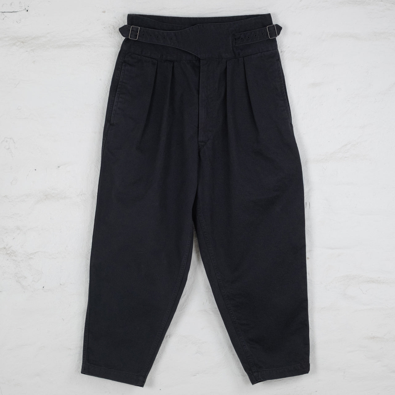 High Density Chino Old Clown Gurkha Pants Black