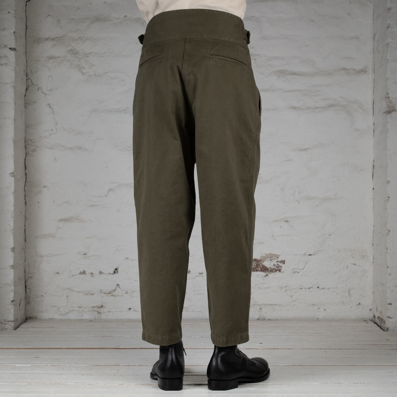High Density Chino Old Clown Gurkha Pants Khaki