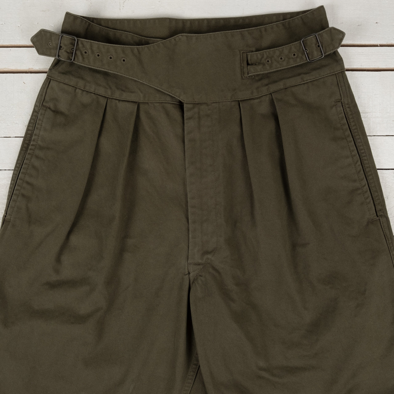 High Density Chino Old Clown Gurkha Pants Khaki