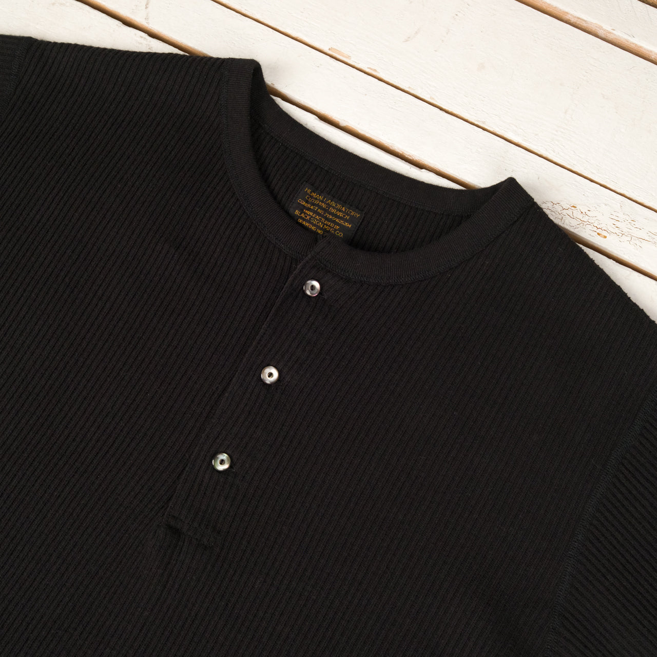 Railroad Knit Short Sleeve Amish Underwear Black