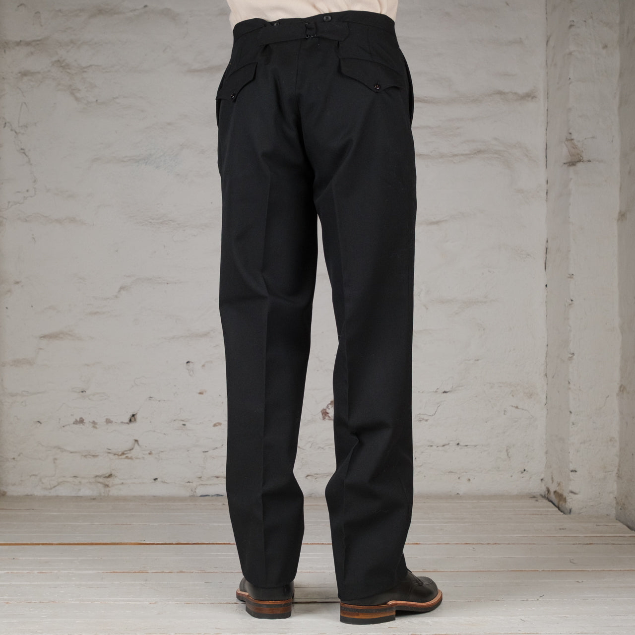 Army Serge Butler Pants Black