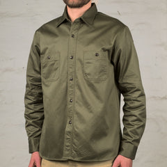 Herringbone Work Shirt Olive
