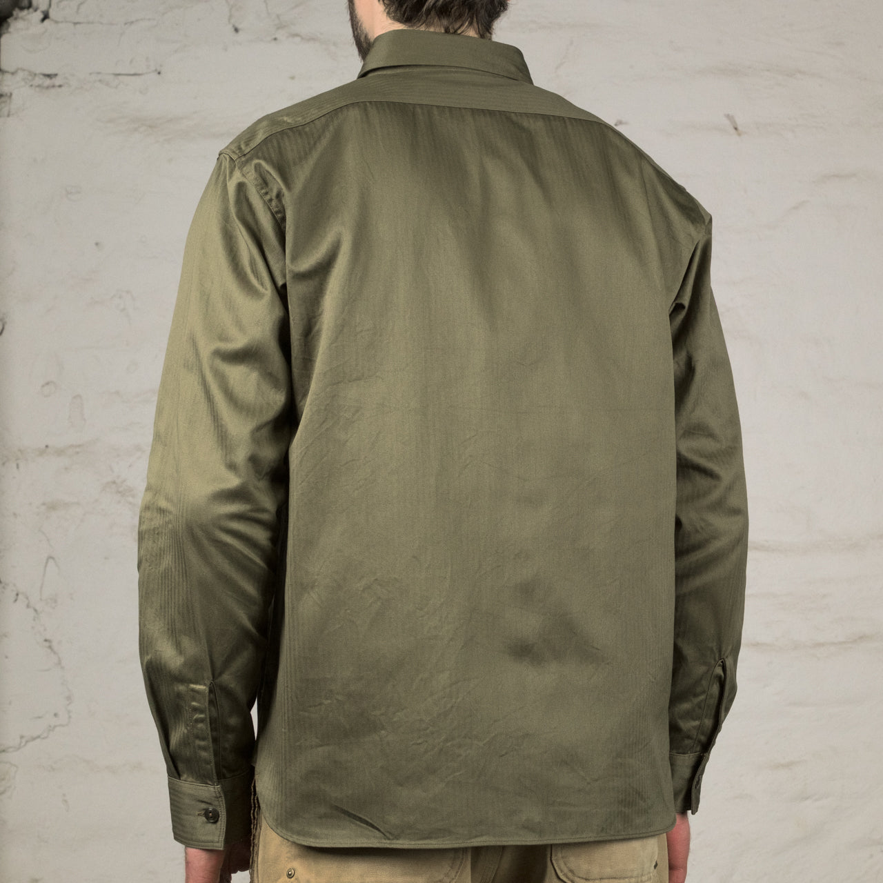 Herringbone Work Shirt Olive