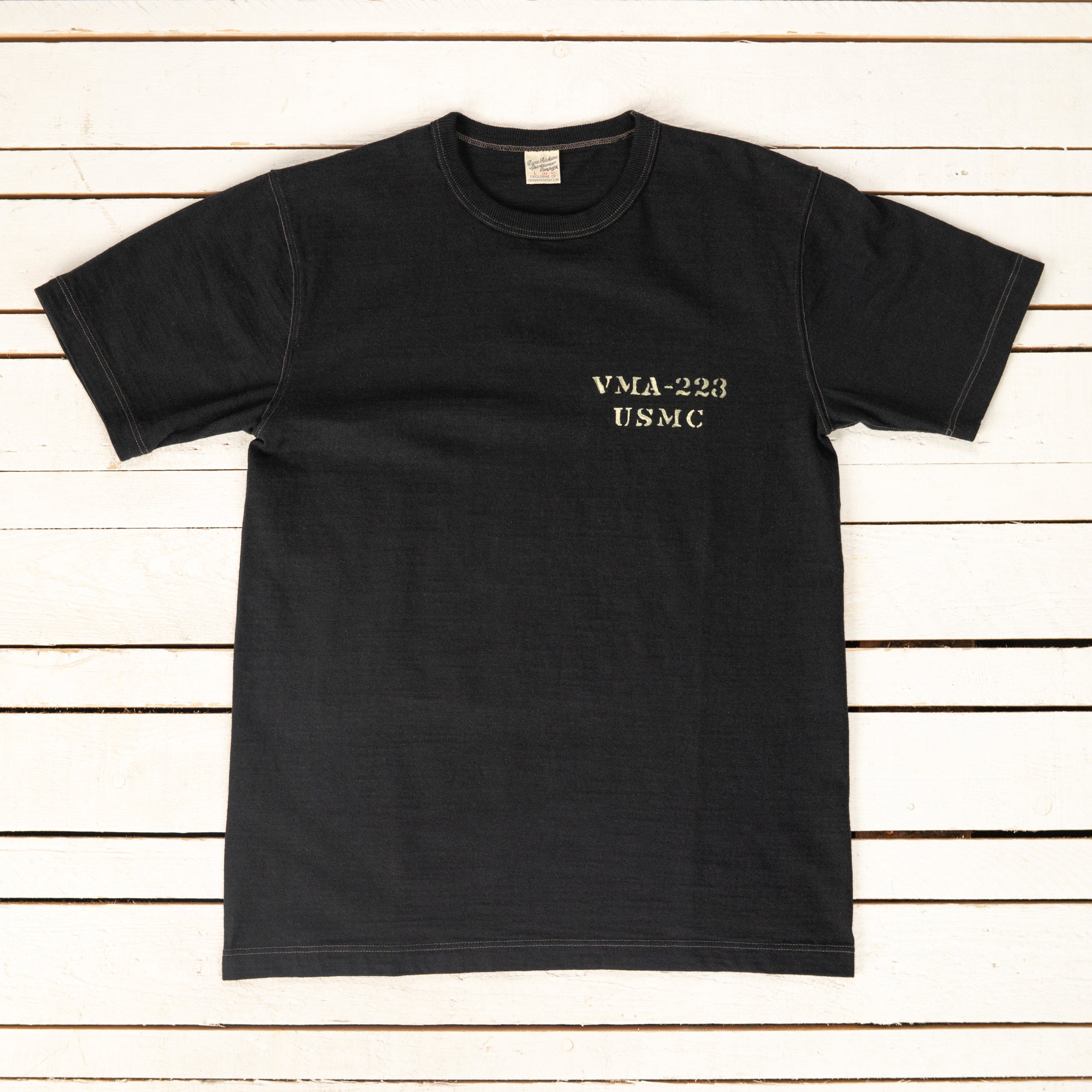 Slub Yarn T-Shirt VMA-223 Schwarz