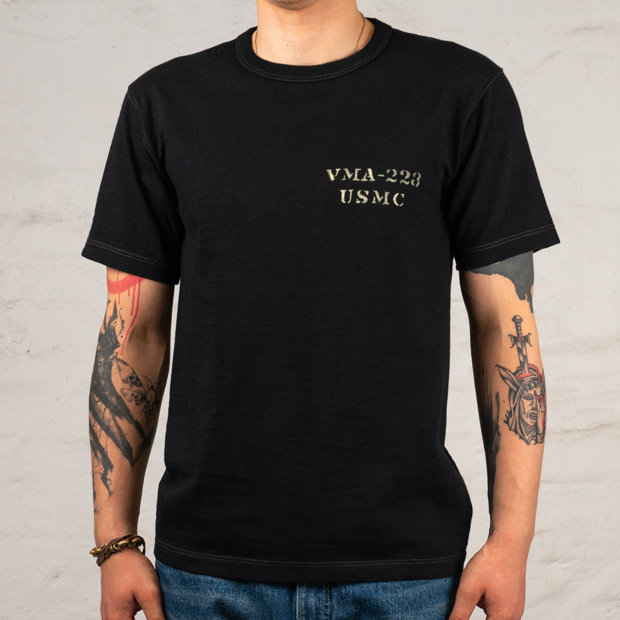 Slub Yarn T-Shirt VMA-223 Schwarz