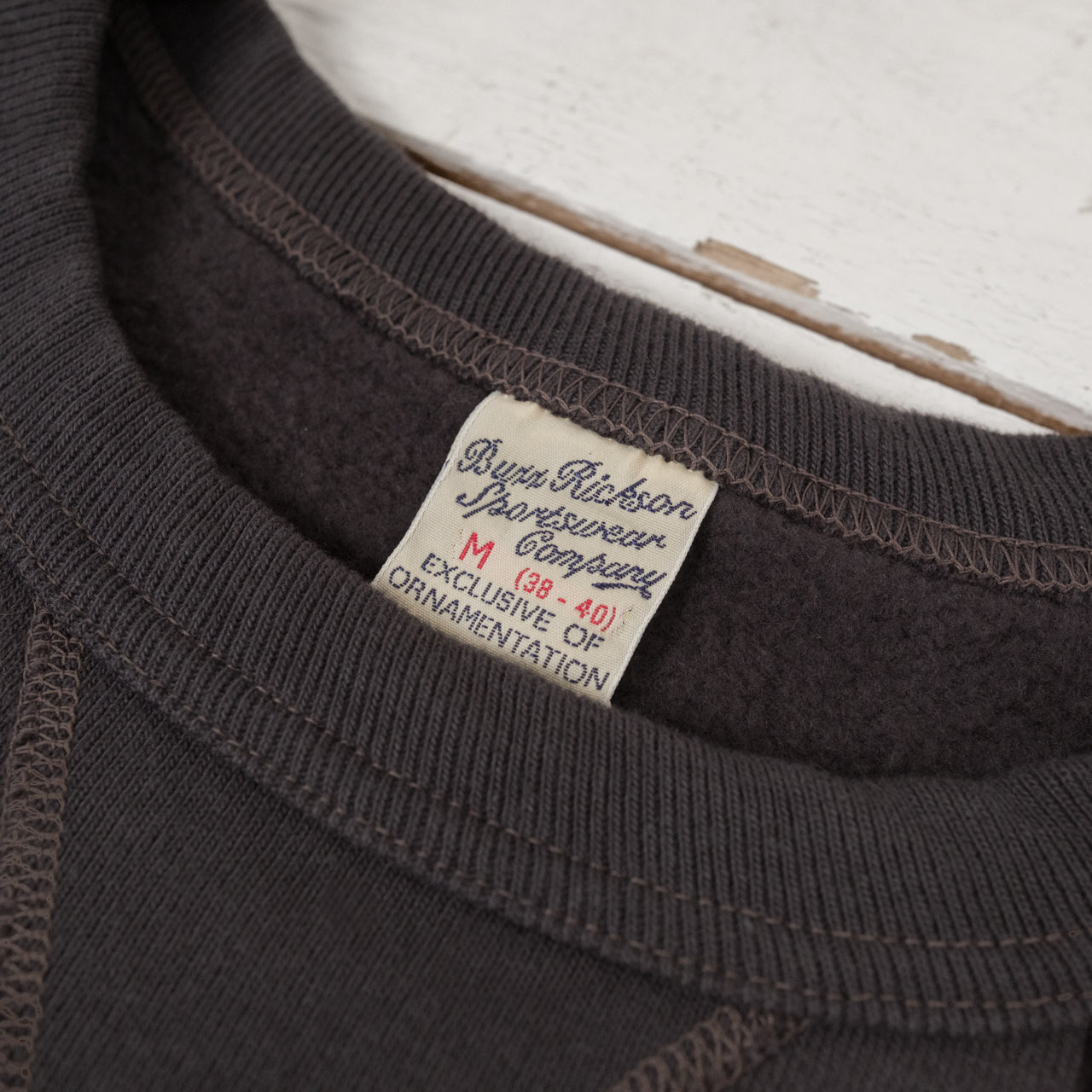 Buzz Rickson's BR65622 Set-In Crew Sweat Black