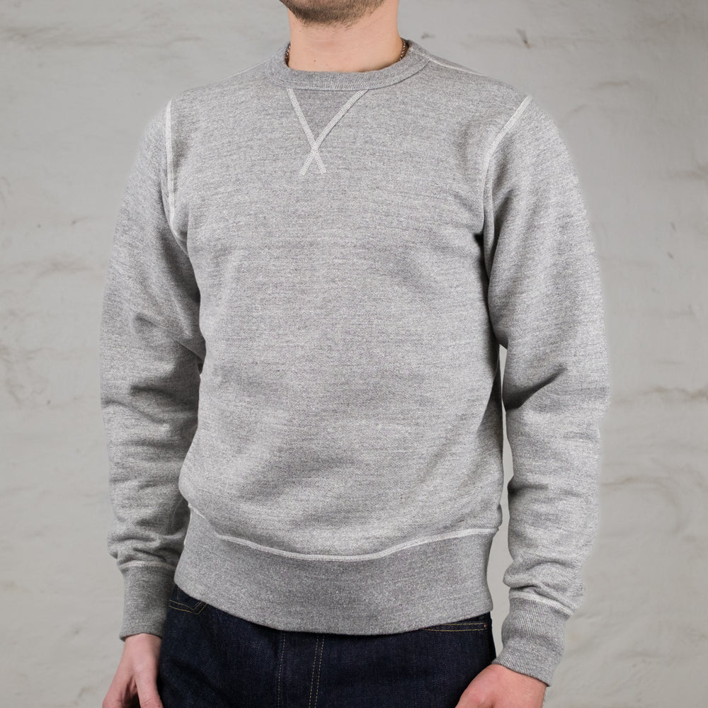 Sweat Ras du Cou Intégral Gris Chiné