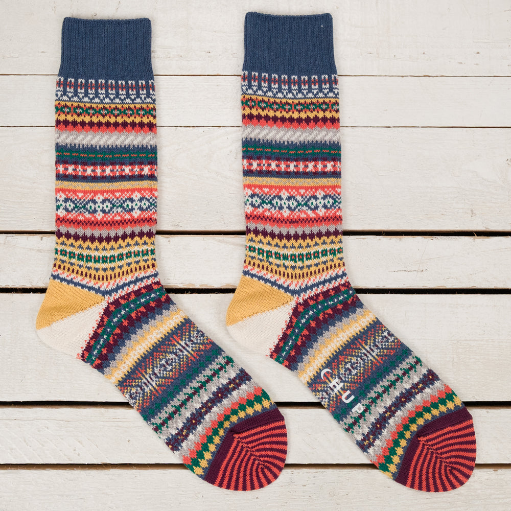 Socken Lull Rain Cotton Indigo