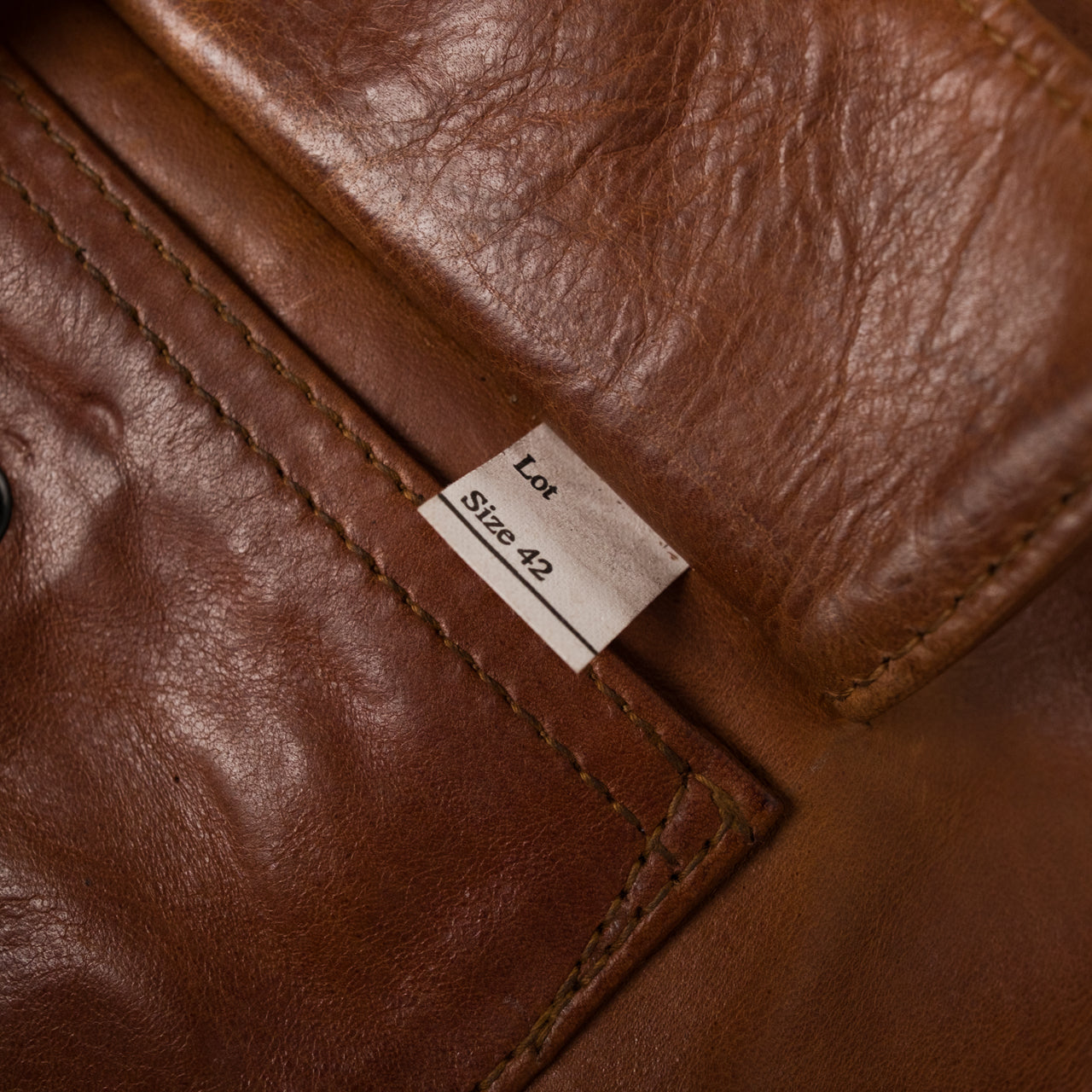 Eastman Leather A-2 Pearl Harbor Time Worn Leather Jacket Brown